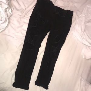 Ripped Black Mom Jean Forever 21 Size 26